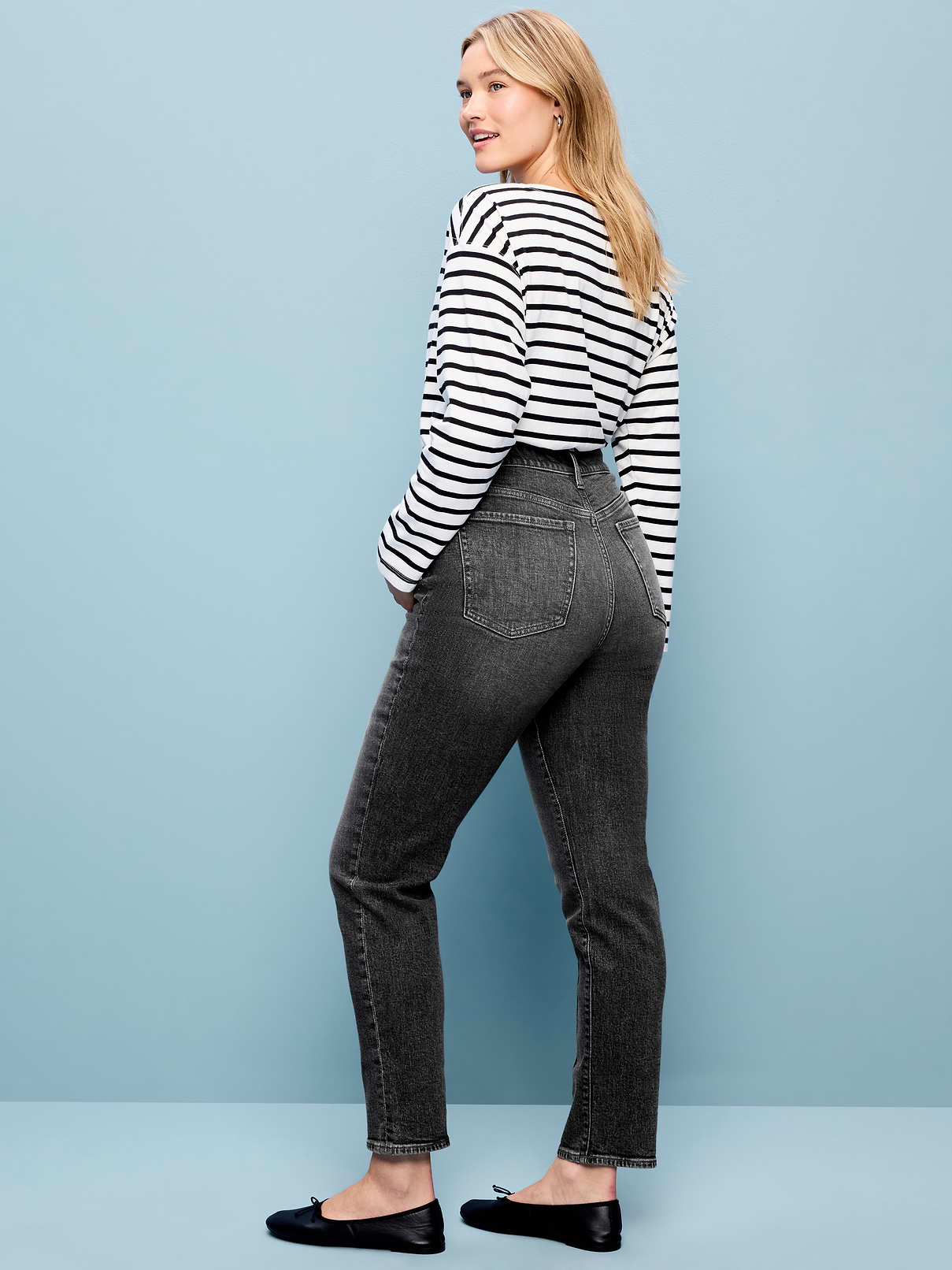 L'image numéro 7 présente Jean OG droit à taille haute longueur cheville