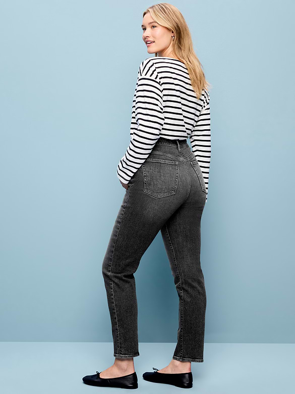 High-Waisted OG Straight Ankle Jeans