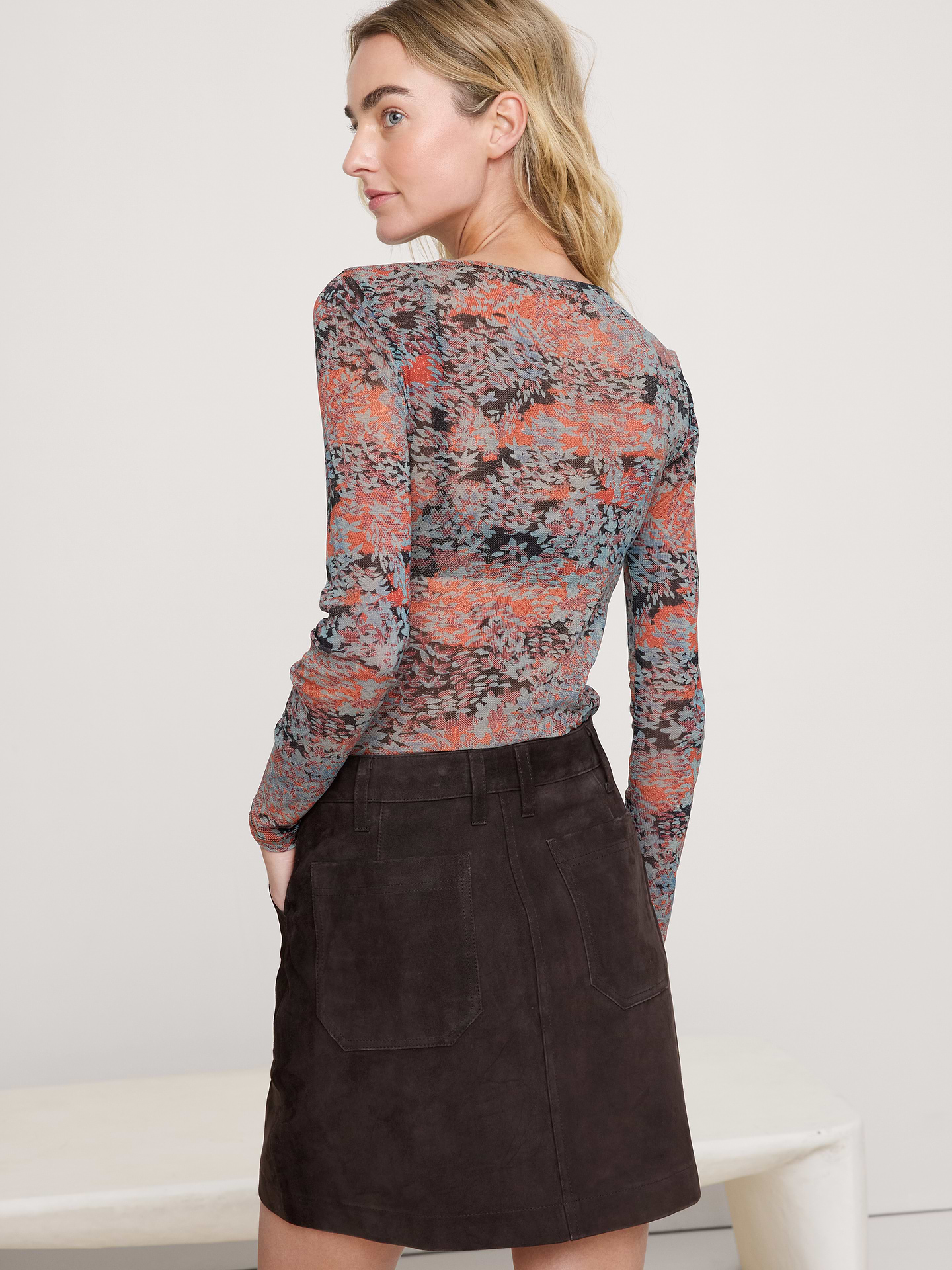 Image number 2 showing, Mesh Crew-Neck Top