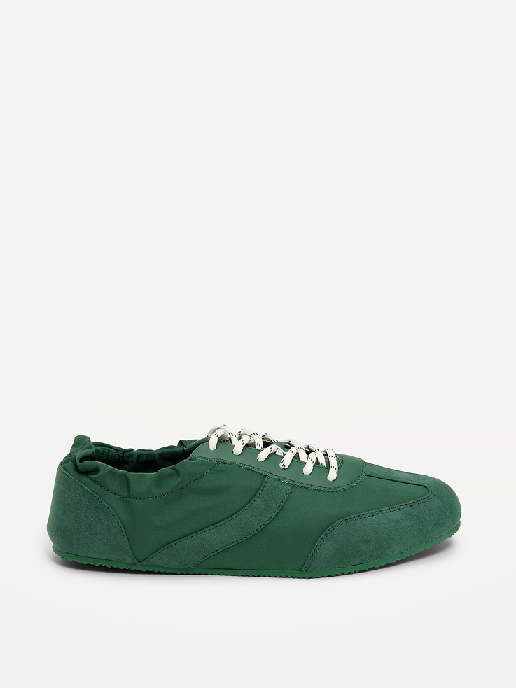 Image number 3 showing, Ruched Lace-Up Sneakers for Women