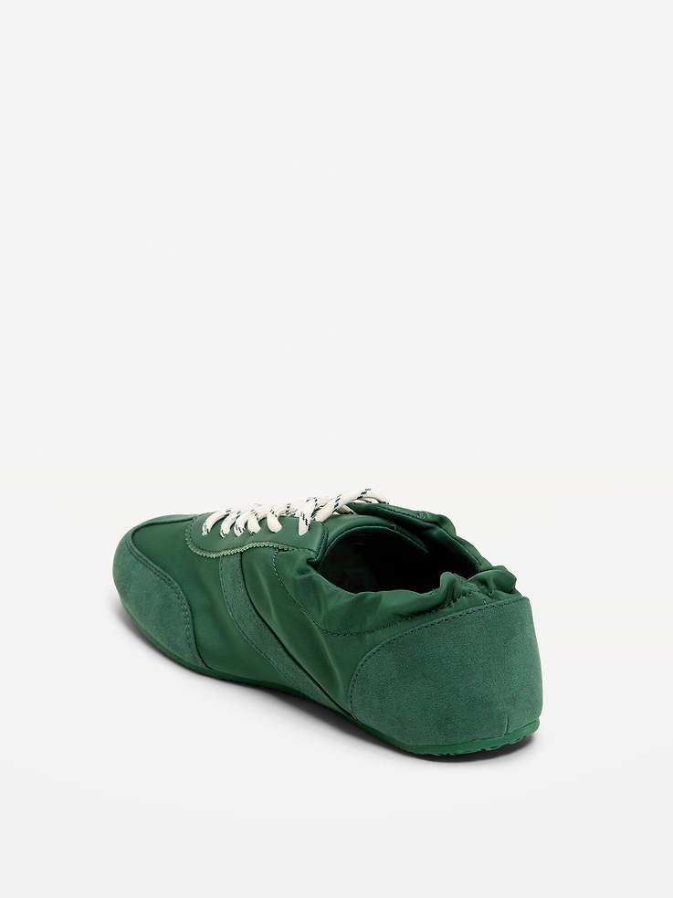 Image number 4 showing, Ruched Lace-Up Sneakers for Women
