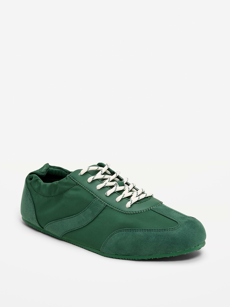Image number 1 showing, Ruched Lace-Up Sneakers for Women