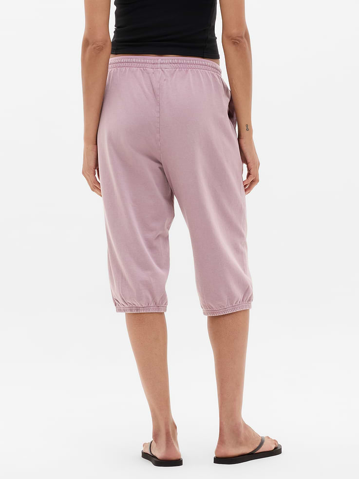Image number 3 showing, Airy Cotton Terry Snow Wash Capri