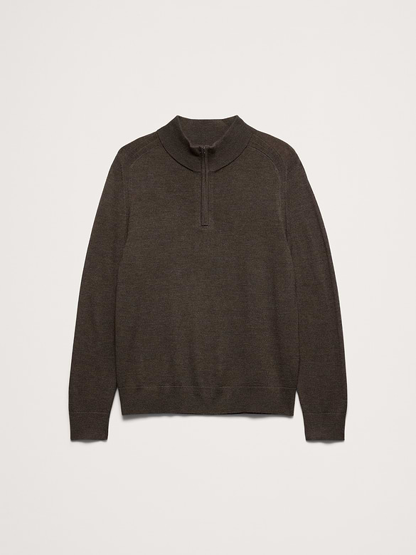 Merino Quarter-Zip Sweater