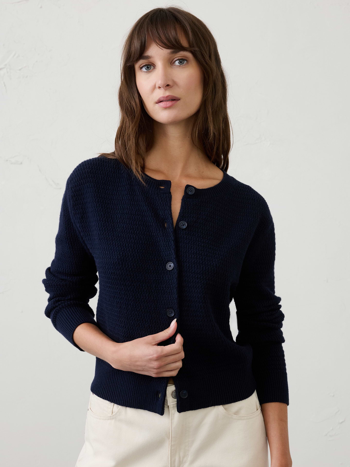 Image number 1 showing, Textured Cardigan Sweater