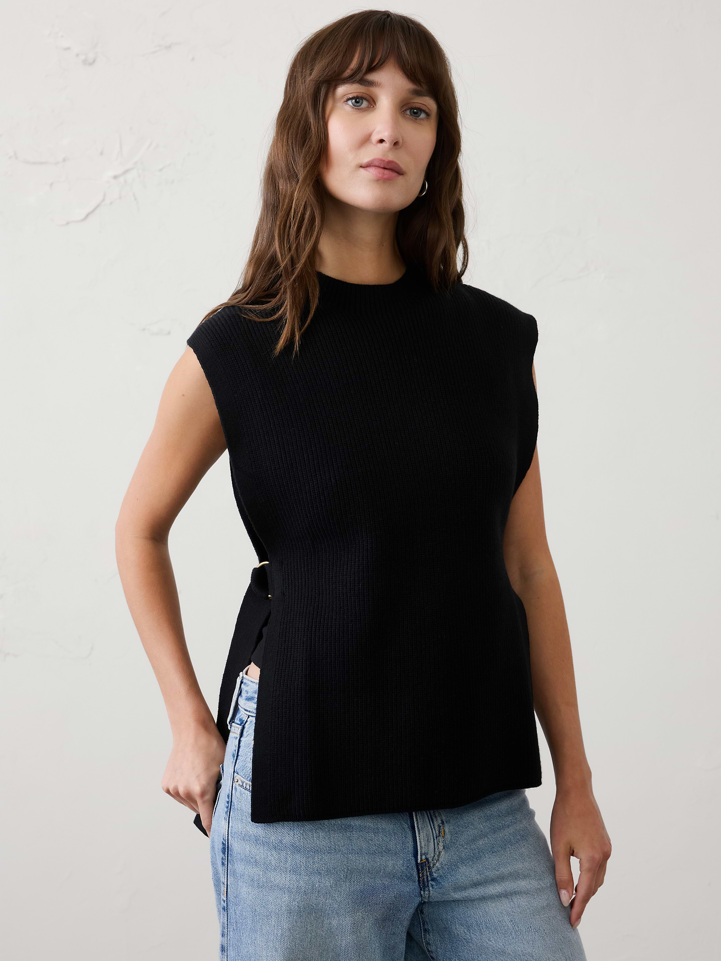 Image number 3 showing, Side-Tie Sweater Poncho