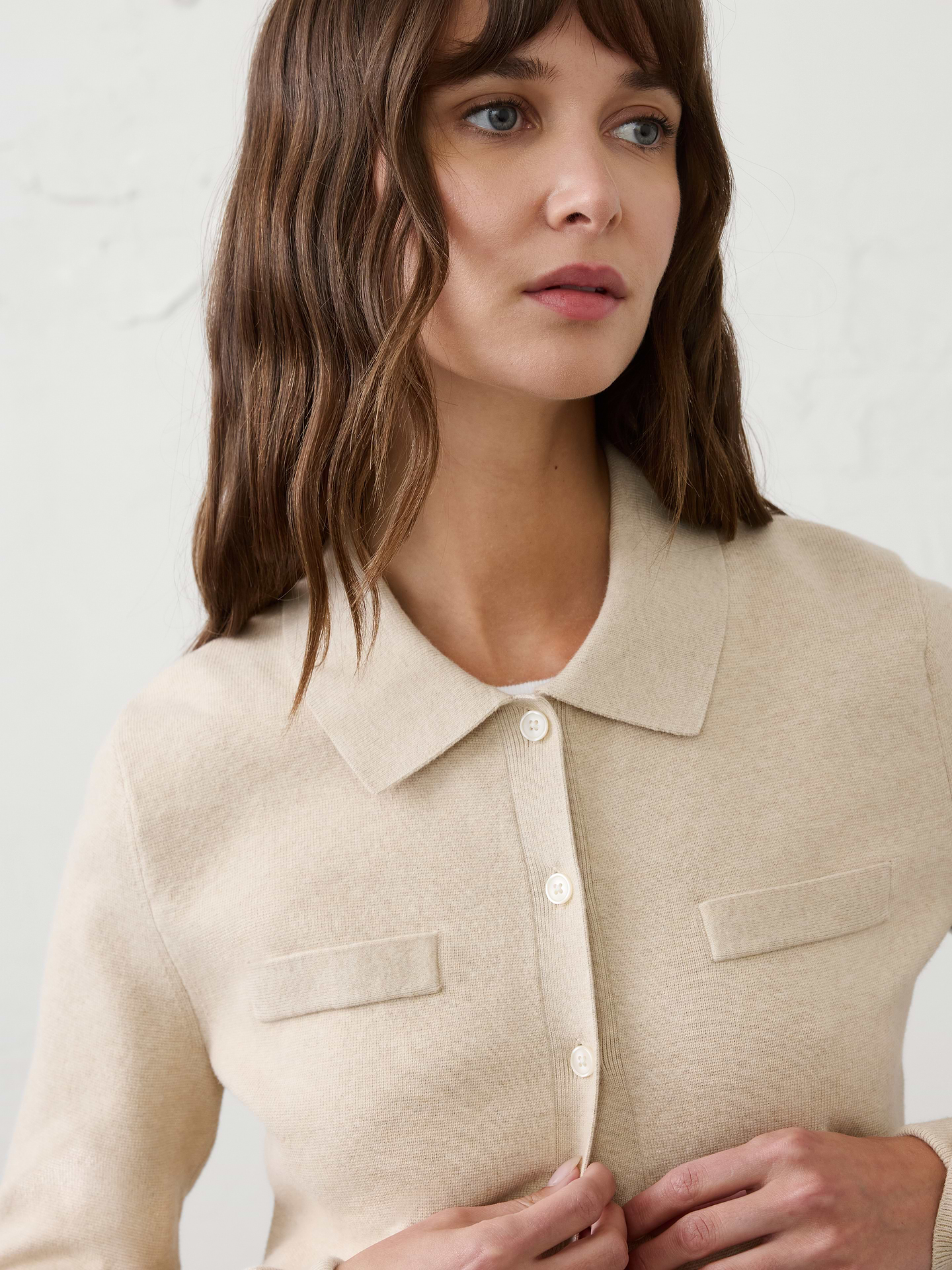 Image number 3 showing, Collared Cardigan Sweater