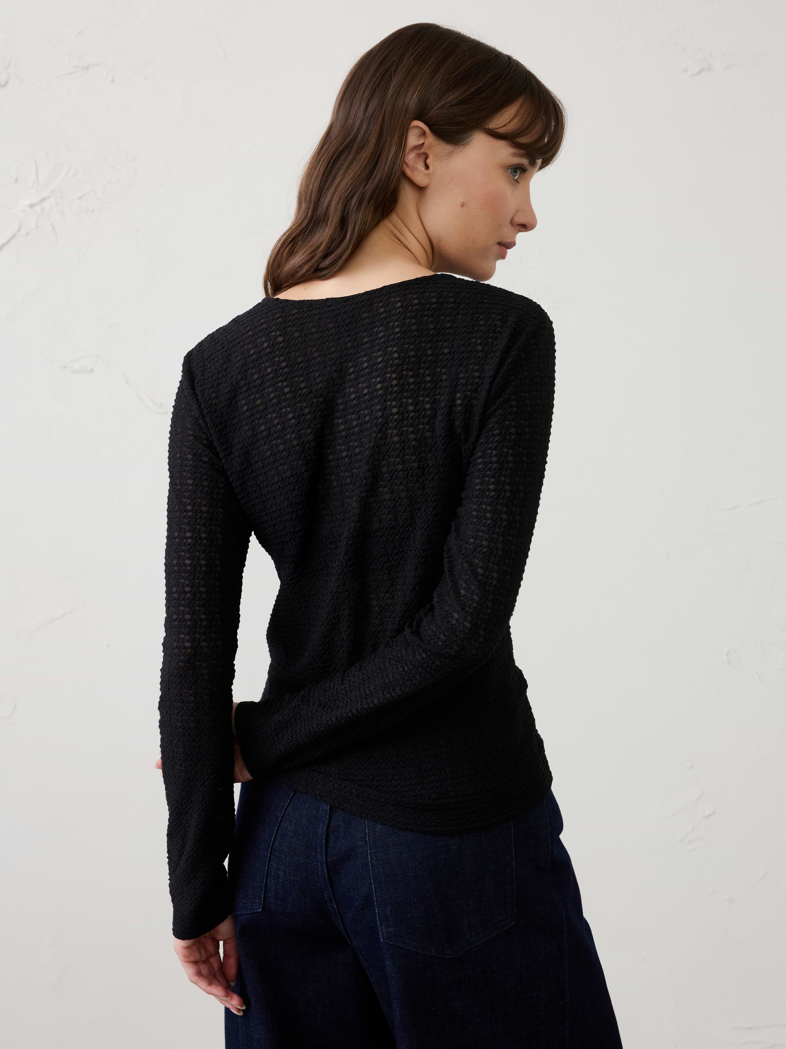 Image number 2 showing, Sheer Jaquard T-Shirt