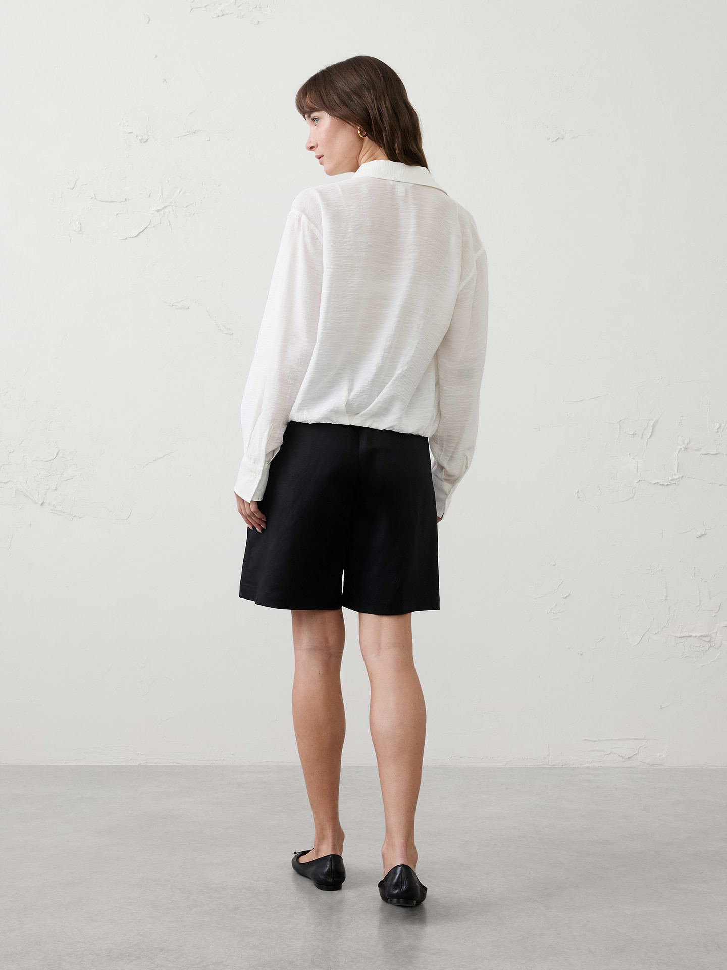 Image number 2 showing, Blouson-Hem Pocket Cropped Shirt