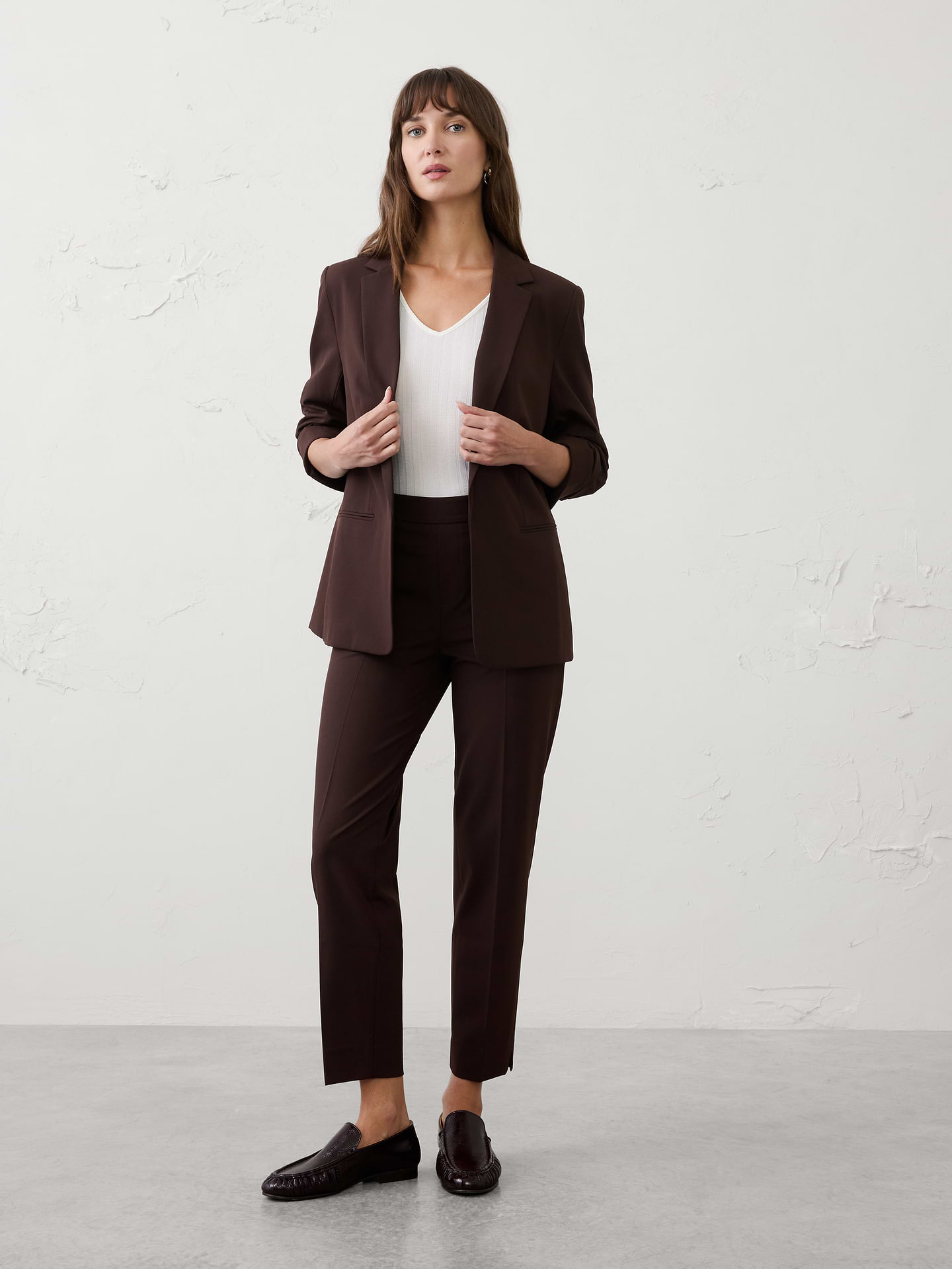 Image number 1 showing, Hayden Sculpted Stretch Tapered-Leg High-Rise Pant