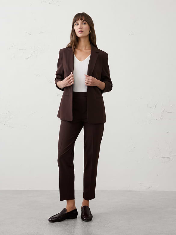 Hayden Sculpted Stretch Tapered-Leg High-Rise Pant