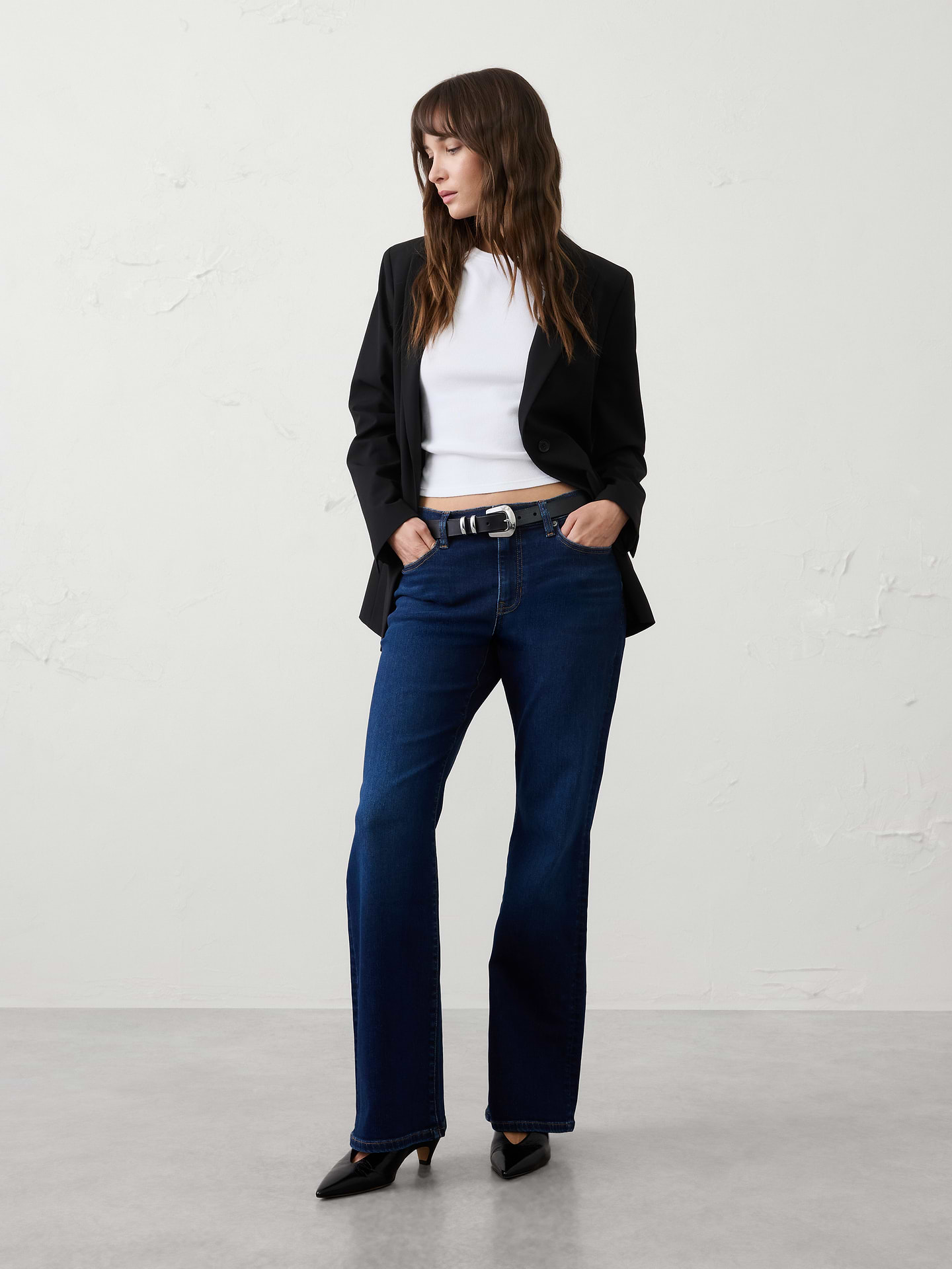 Image number 1 showing, Bootcut Mid-Rise Slim Jean