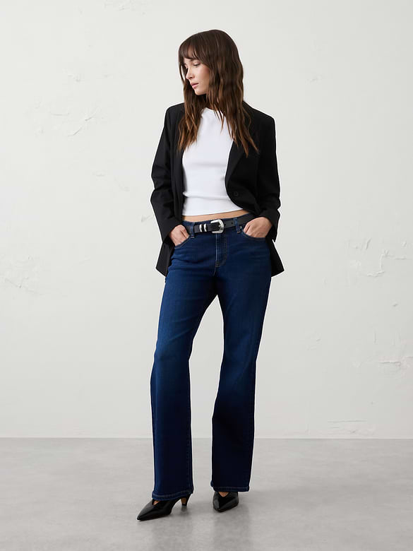Bootcut Mid-Rise Slim Jean