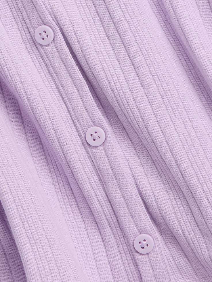 Image number 3 showing, Kids Ribbed Button-Front Top