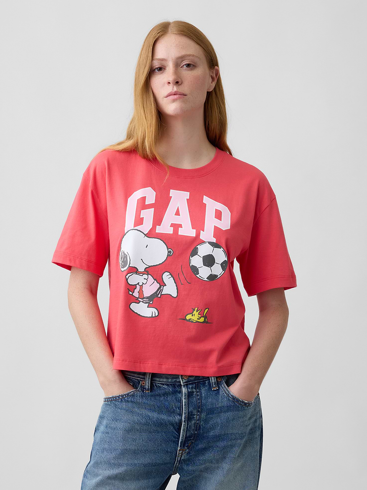 Image number 1 showing, Peanuts Relaxed Logo T-Shirt