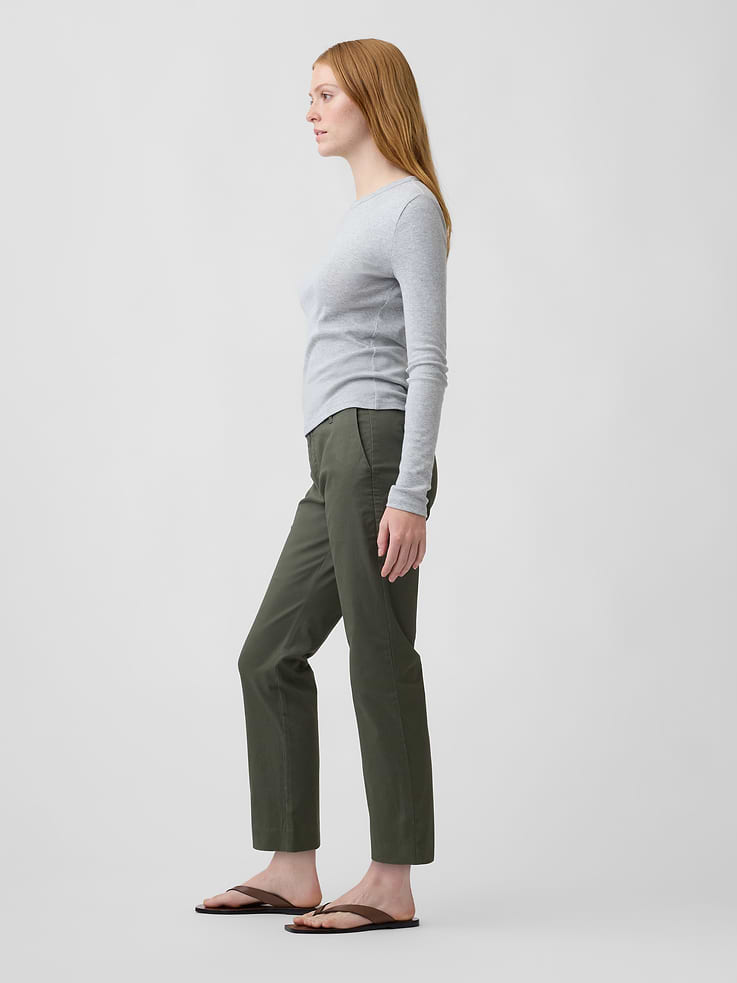 Image number 3 showing, Mid Rise Downtown Khakis