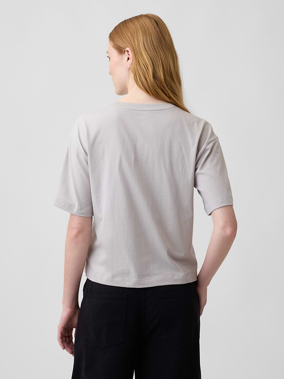 Relaxed Gap Mini Logo T-Shirt