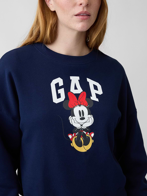 Gap × Disney Minnie Mouse Relaxed Wedge Logo Sweatshirt