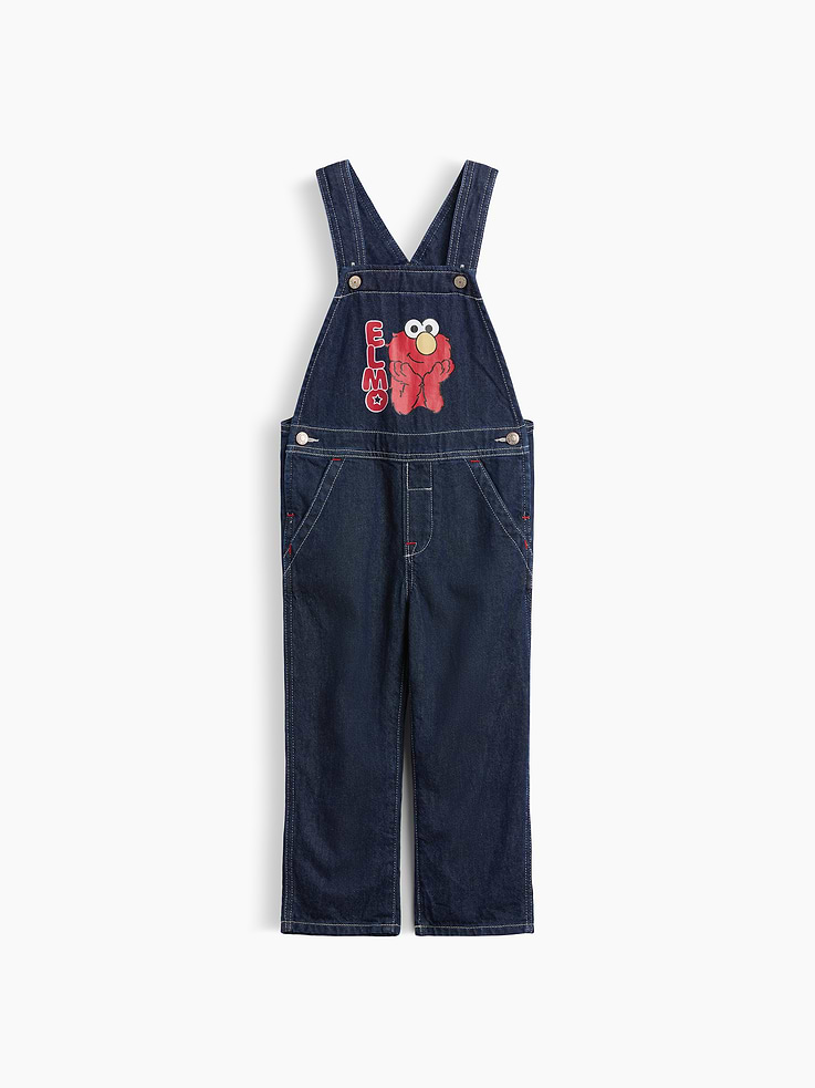 Image number 1 showing, babyGap Sesame Street Relaxed Denim Overalls