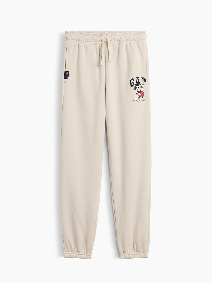 Image number 1 showing, GapKids × Disney Mickey Mouse Relaxed Logo Joggers