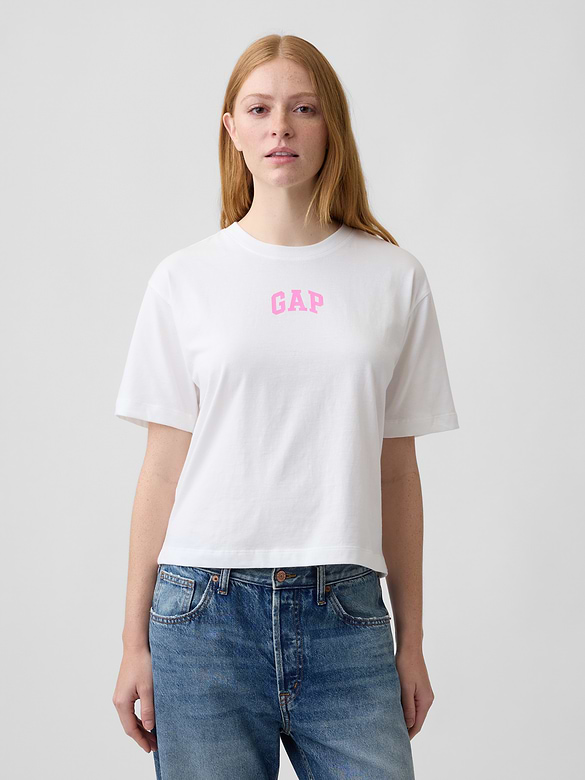 Relaxed Gap Mini Logo T-Shirt