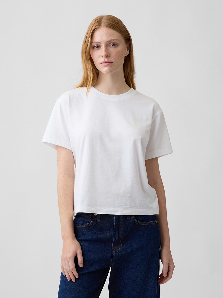 Image number 1 showing, Boxy Crewneck T-Shirt