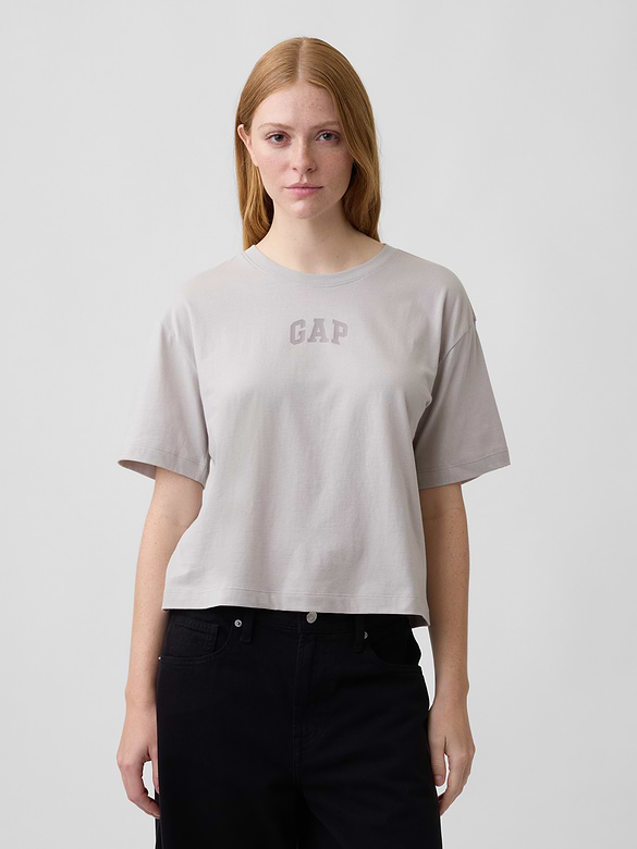 Relaxed Gap Mini Logo T-Shirt