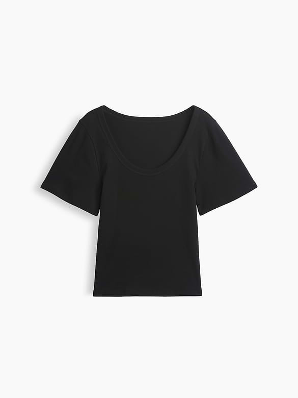 Rib Scoop T-Shirt