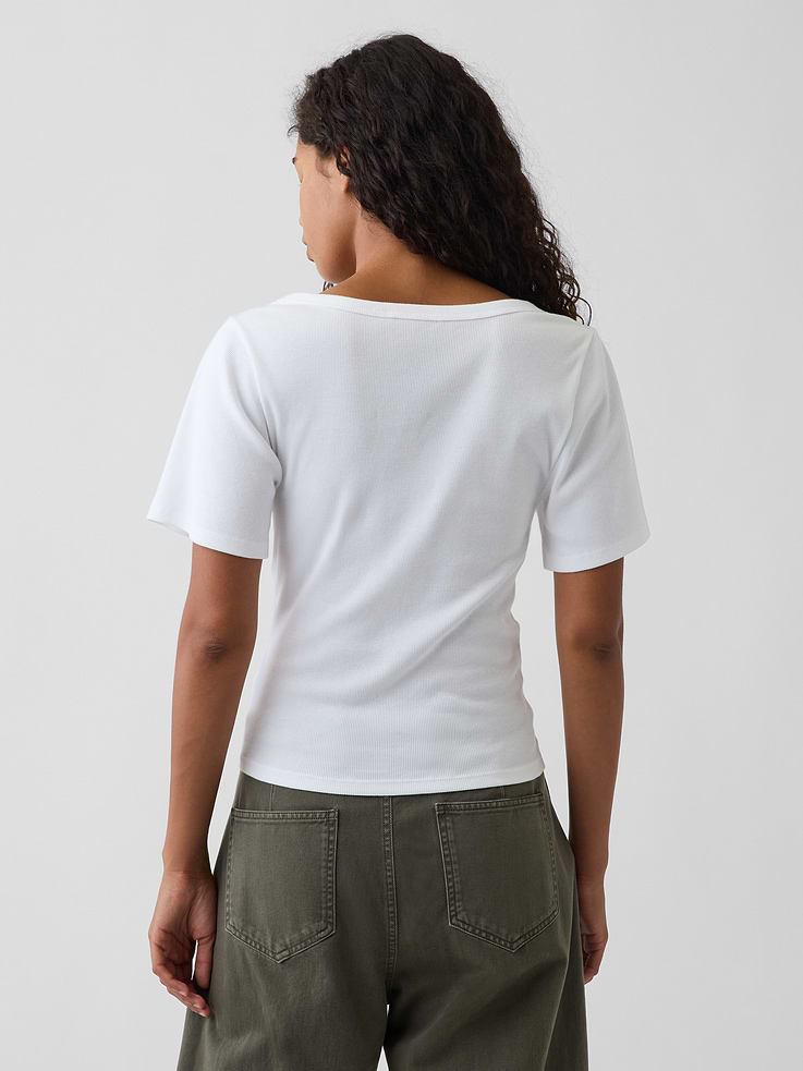 Image number 3 showing, Rib Scoop T-Shirt