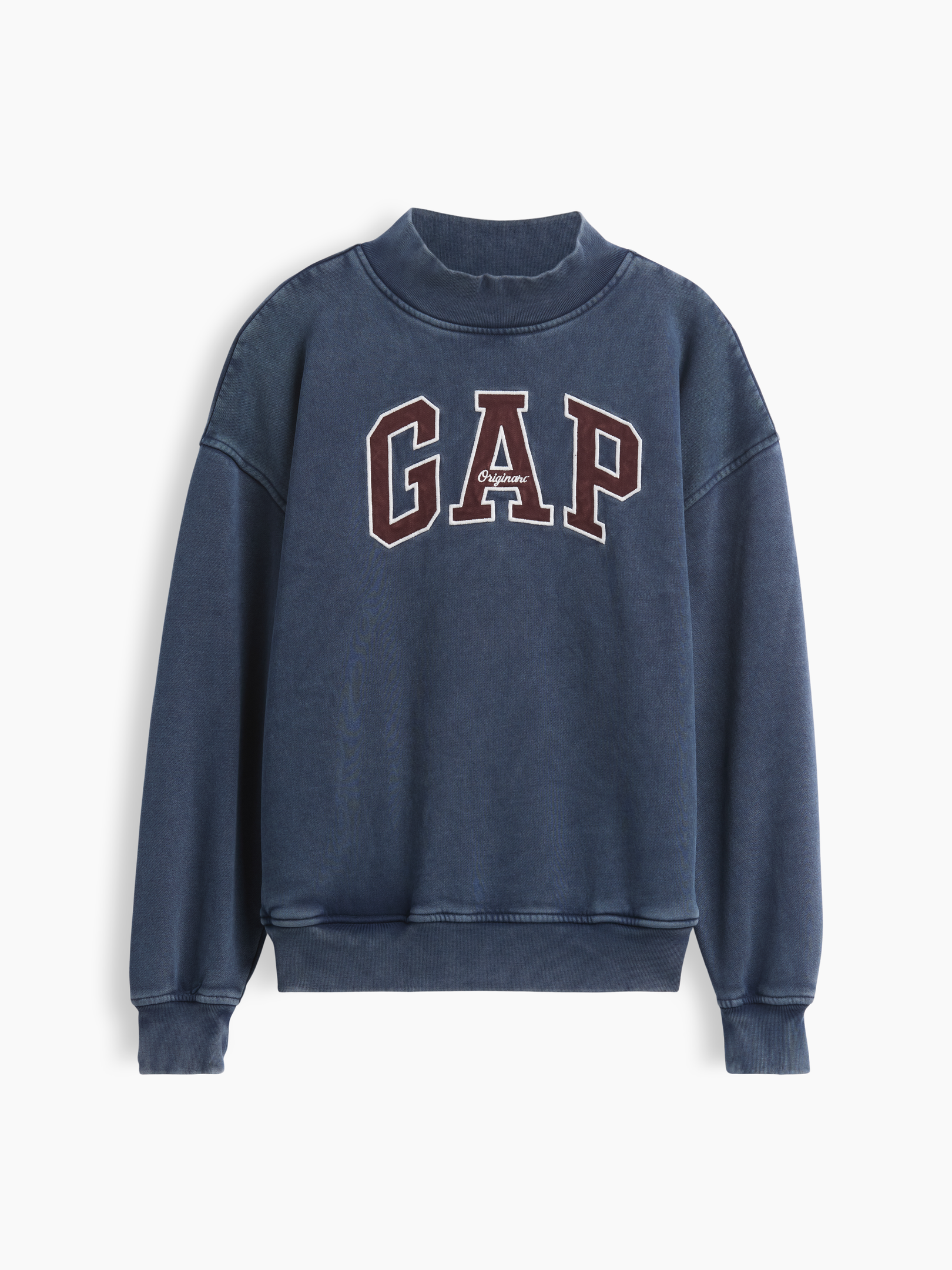 Image number 2 showing, VintageSoft Oversized Mockneck Logo Sweatshirt