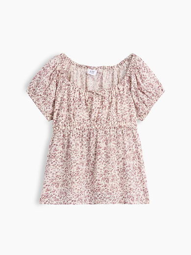 Image number 2 showing, Kids Puff-Sleeve Top