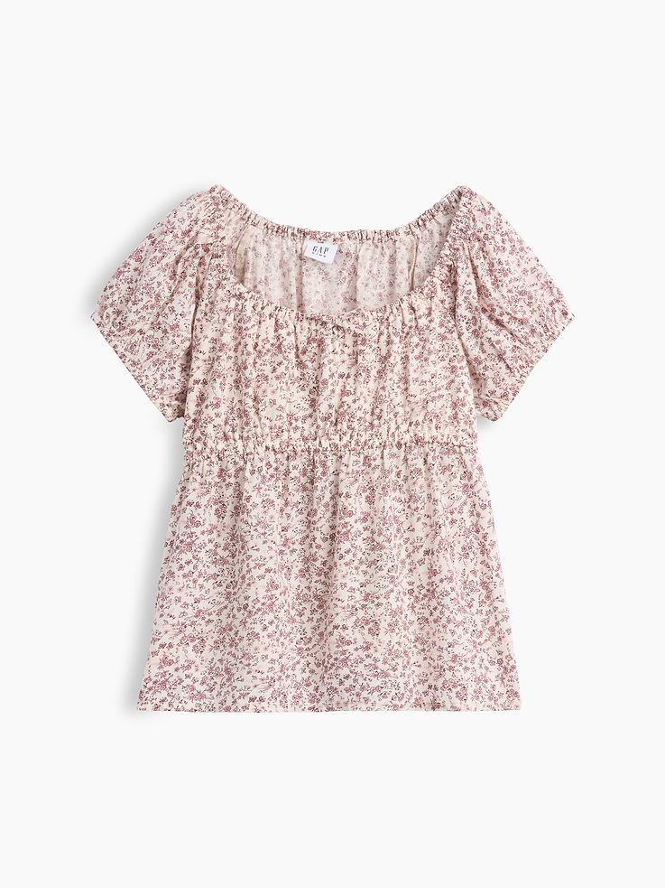 Image number 2 showing, Kids Puff-Sleeve Top