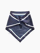 Image number 1 showing, 100% Silk Oversized Triangle Bandana Scarf