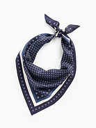 Image number 3 showing, 100% Silk Oversized Triangle Bandana Scarf
