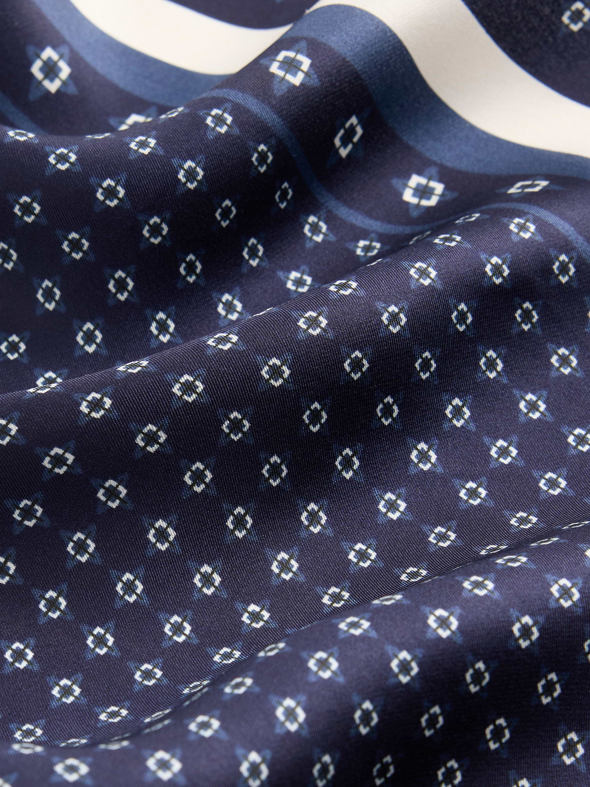 Image number 4 showing, 100% Silk Oversized Triangle Bandana Scarf
