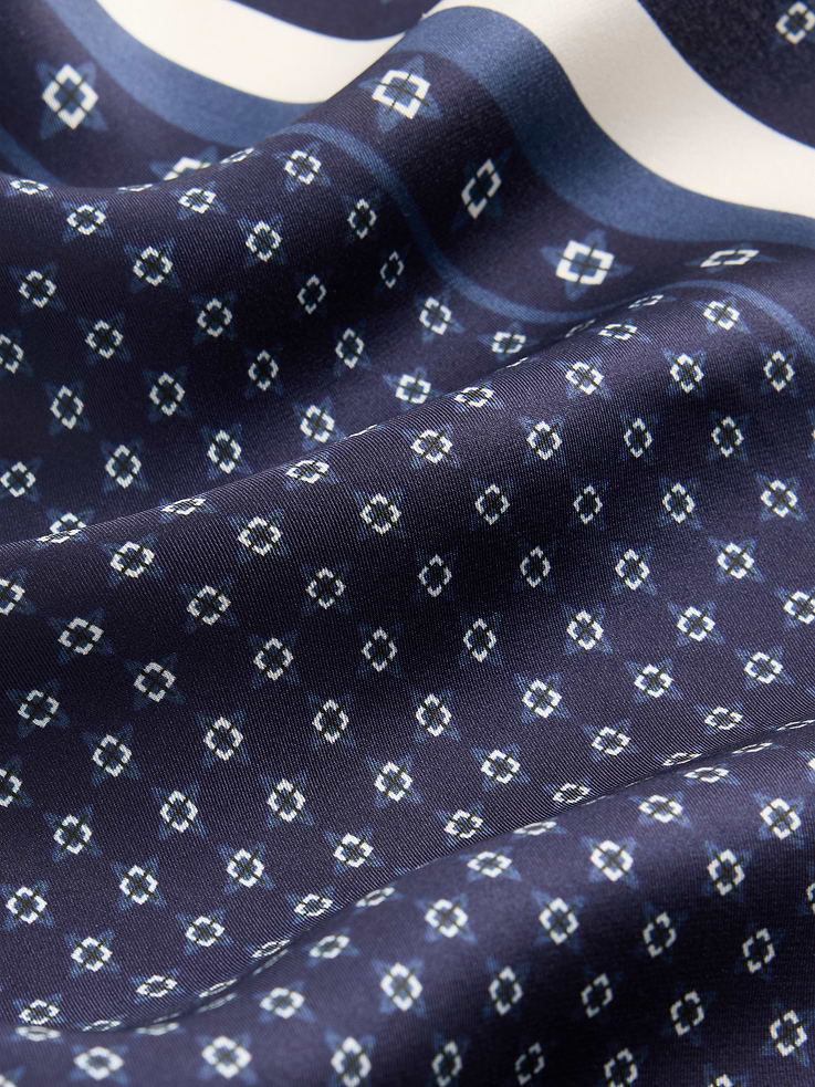 Image number 4 showing, 100% Silk Oversized Triangle Bandana Scarf