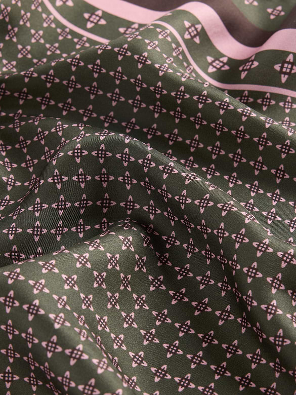 100% Silk Oversized Triangle Bandana Scarf