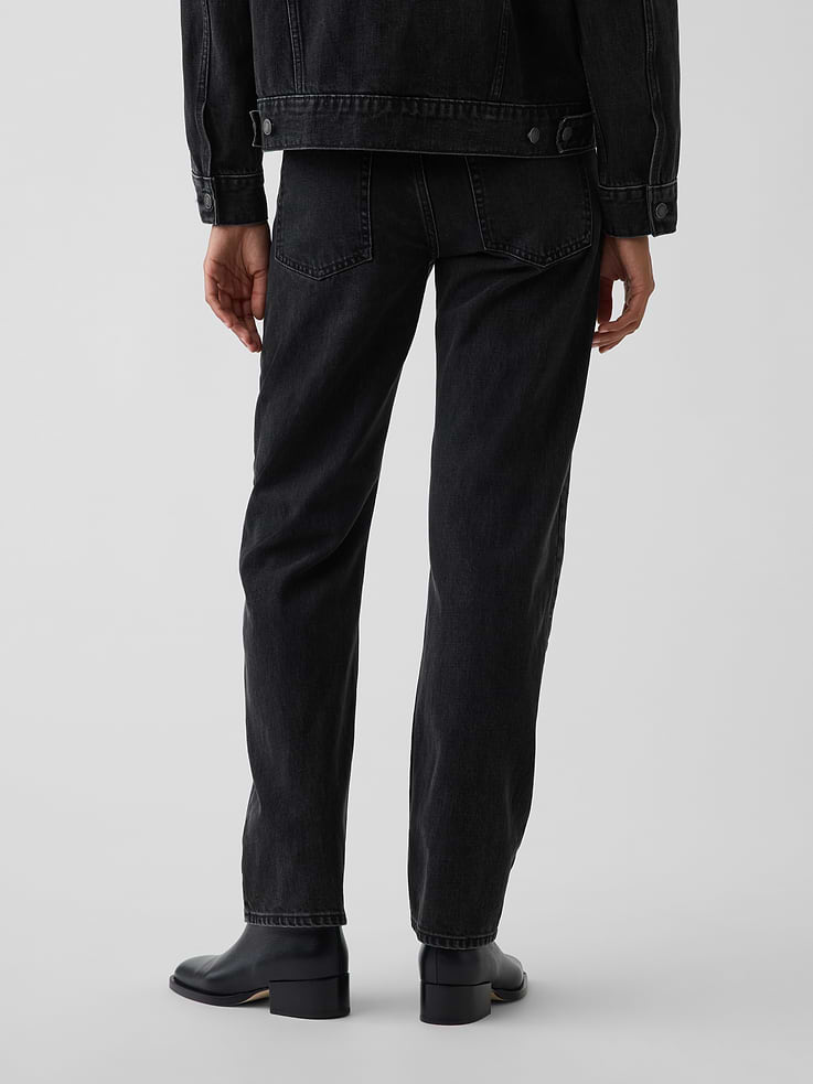 Image number 4 showing, Mid Rise Straight Taper Jeans