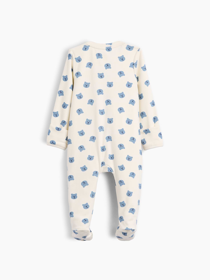 Image number 2 showing, Baby Softspun Footed One-Piece
