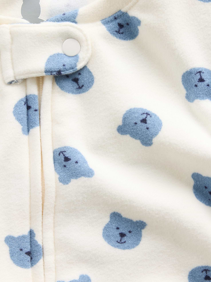 Image number 3 showing, Baby Softspun Footed One-Piece