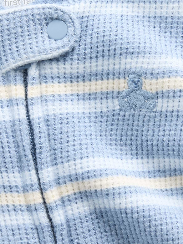 Baby Softspun Waffle Footed One-Piece