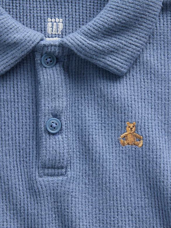 Baby Softspun Waffle Polo Outfit Set