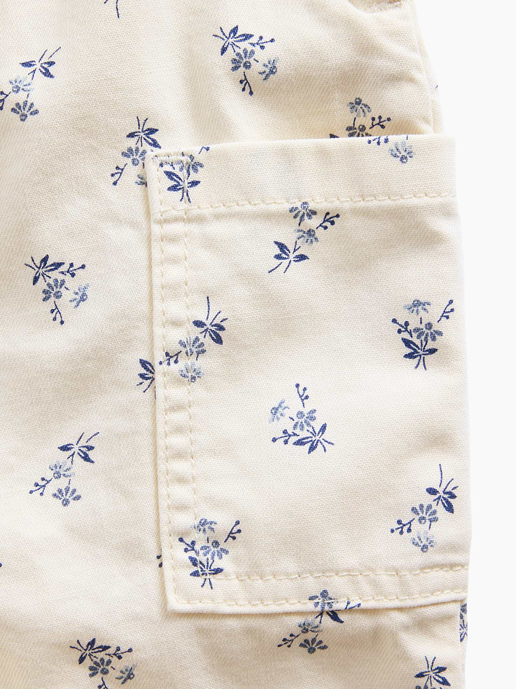 Image number 3 showing, Baby Floral Print Overalls