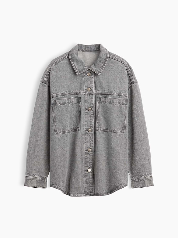 Denim Oversized Shirt Jacket