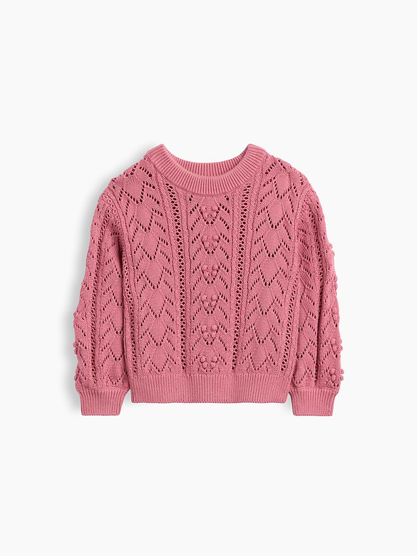 Baby & Toddler Textured Crewneck Sweater