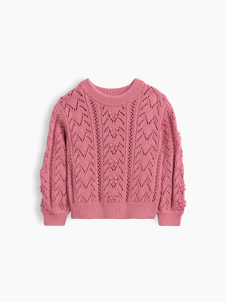 Image number 1 showing, Baby & Toddler Textured Crewneck Sweater