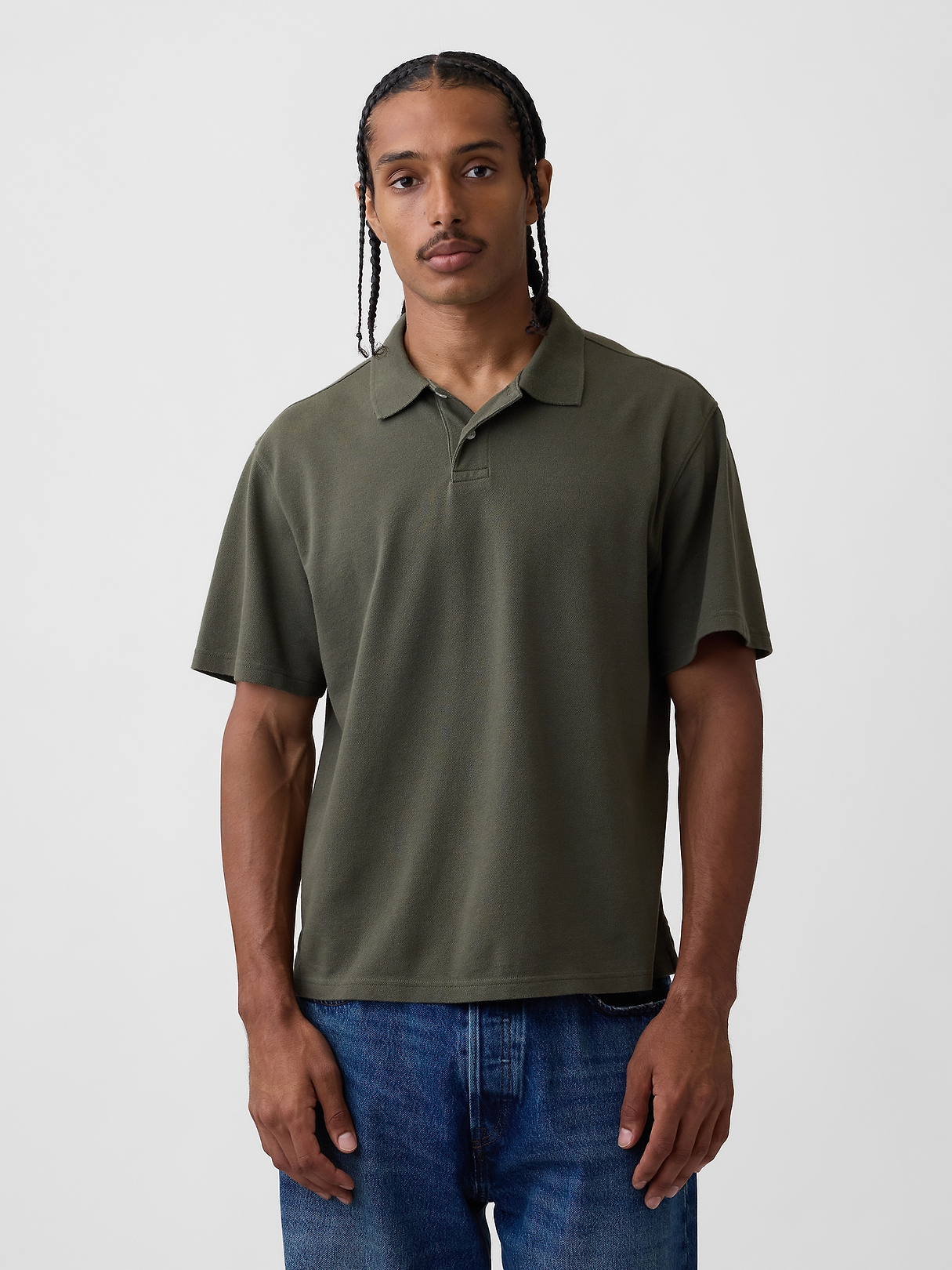 Relaxed Pique Polo | Gap