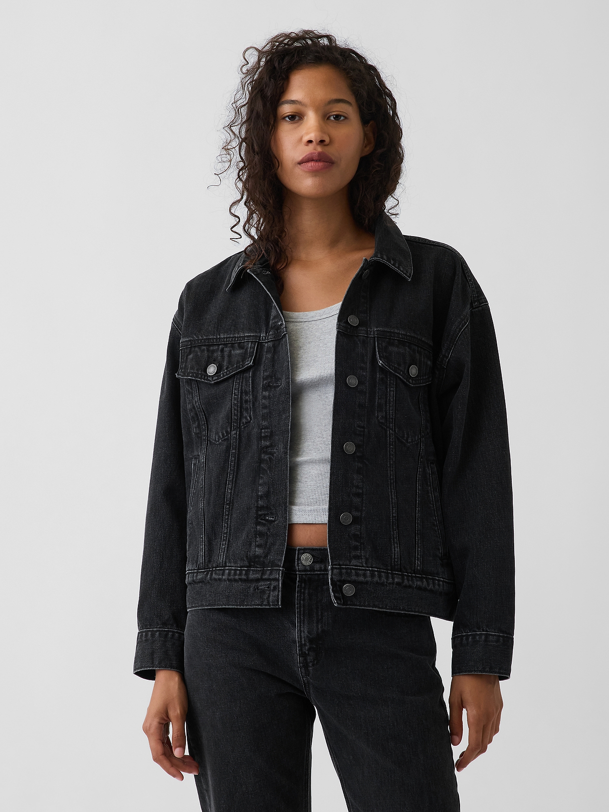 Oversized Icon Denim Jacket | Gap