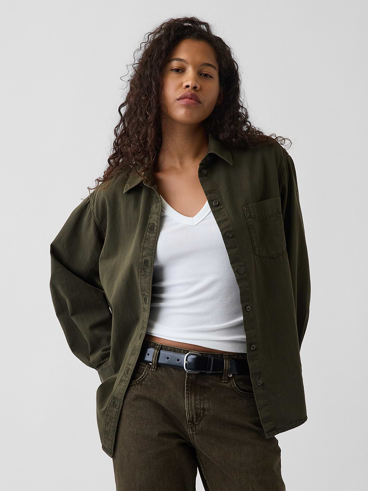 Image number 1 showing, Denim Big Shirt