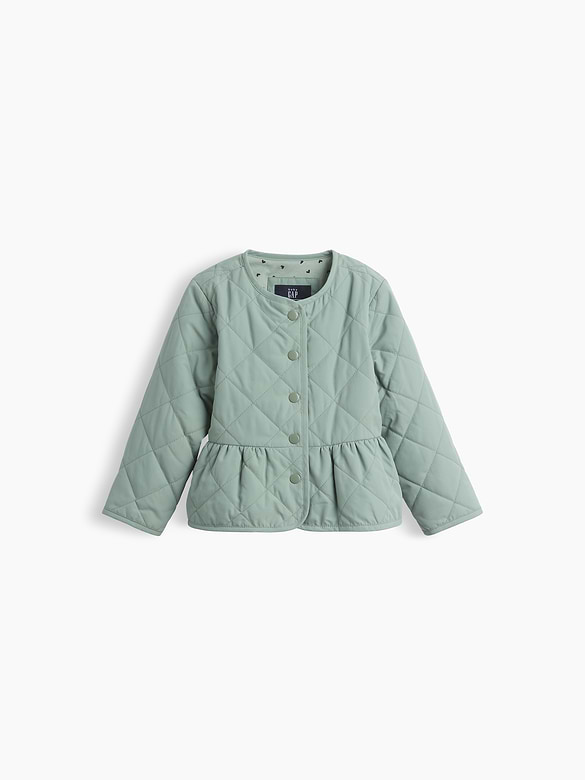 Baby & Toddler Quilted Peplum Jacket